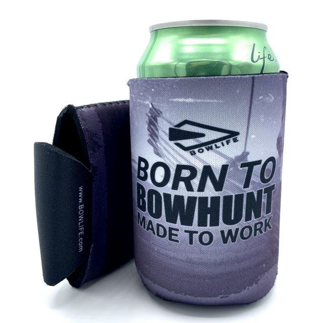 Bowhunting Koozies | Bow Life Born To Bowhunt Koozie | Bow Hunting Can Huggie | Archery Bottle Cooler