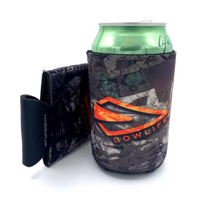 Bow Life Sabotage Collapsible Koozie | Bow Hunting Can Coolers | Archery Koozies | Bowhunting Bottle Huggie