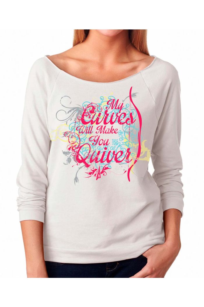 Women's Bowhunting Shirts | Curves 3/4 sleeve Raglan | Archer apparel for women
