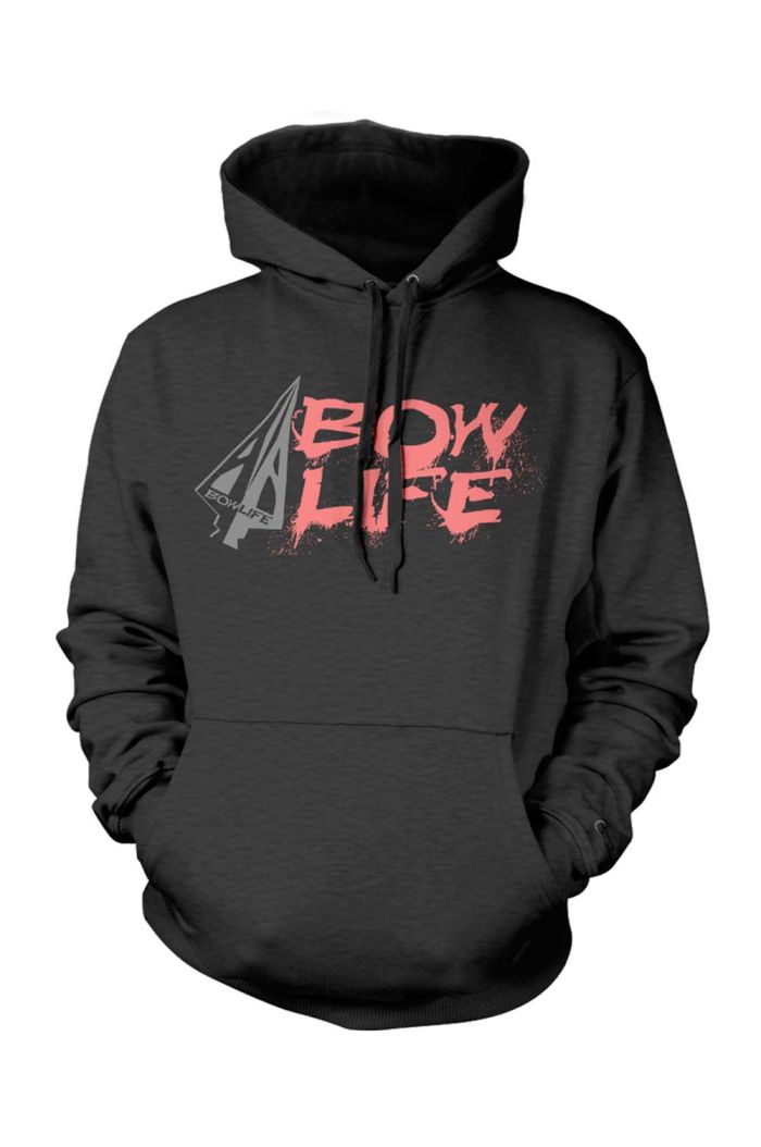 Bow Life Women's Stacked Broadhead Hoodie | Bowhunting Pullover Hoodie | Girls Archery Apparel
