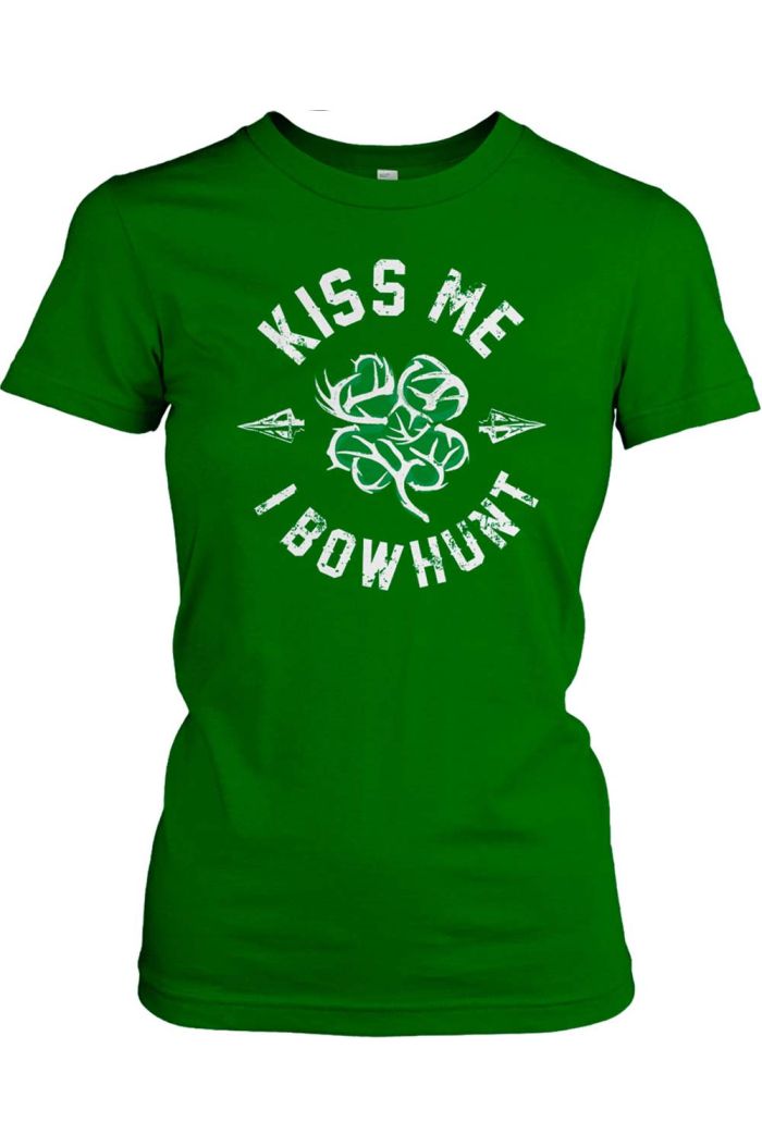 Women's Bow Life Kiss Me I Bowhunt T-shirt | Bowhunting Shirts | Women's Archery Apparel